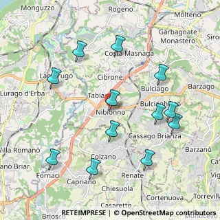 Mappa Via dei Donatori, 23895 Nibionno LC, Italia (2.14167)