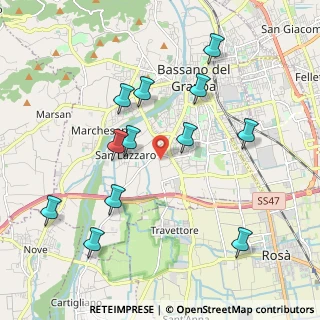 Mappa Strada Rambolina, 36061 Bassano del Grappa VI, Italia (2.07083)