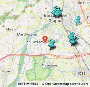 Mappa Strada Rambolina, 36061 Bassano del Grappa VI, Italia (1.99176)