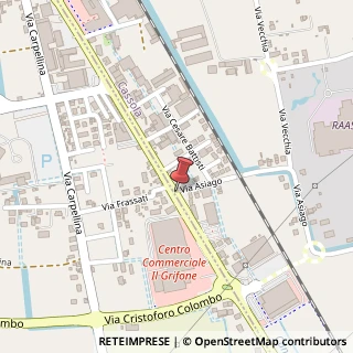 Mappa Via valsugana 22, 36022 Bassano del Grappa, Vicenza (Veneto)