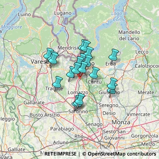 Mappa Viale Risorgimento, 22073 Fino Mornasco CO, Italia (9.6595)