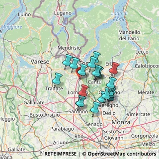 Mappa Viale Risorgimento, 22073 Fino Mornasco CO, Italia (10.677)