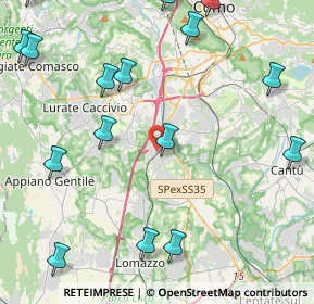 Mappa Via Dante A., 22073 Fino Mornasco CO, Italia (6.05056)