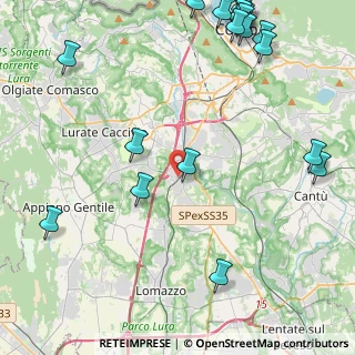 Mappa Via Dante A., 22073 Fino Mornasco CO, Italia (6.3075)