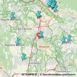 Mappa Viale Risorgimento, 22073 Fino Mornasco CO, Italia (6.362)