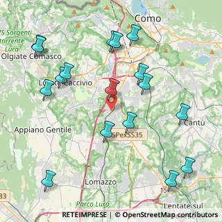 Mappa Viale Risorgimento, 22073 Fino Mornasco CO, Italia (4.81765)
