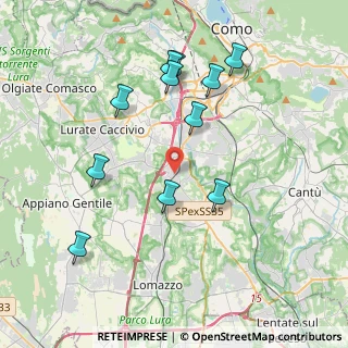 Mappa Viale Risorgimento, 22073 Fino Mornasco CO, Italia (3.96455)
