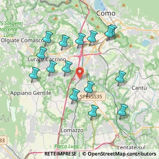 Mappa Viale Risorgimento, 22073 Fino Mornasco CO, Italia (4.03733)