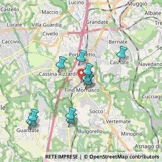 Mappa Viale Risorgimento, 22073 Fino Mornasco CO, Italia (1.815)