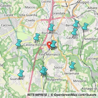 Mappa Viale Risorgimento, 22073 Fino Mornasco CO, Italia (2.14583)