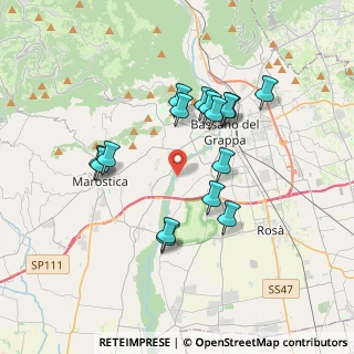 Mappa Via S. Patrizio, 36061 Bassano del Grappa VI, Italia (3.24875)