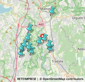 Mappa Via Francesco Petrarca, 21043 Castiglione Olona VA, Italia (3.08667)