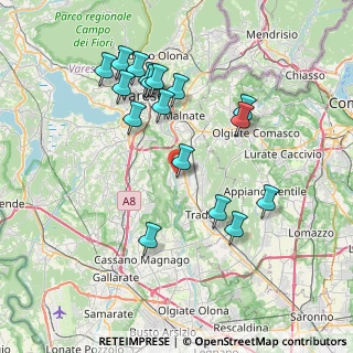 Mappa Via Francesco Petrarca, 21043 Castiglione Olona VA, Italia (7.64941)