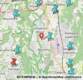 Mappa Via Francesco Petrarca, 21043 Castiglione Olona VA, Italia (3.24769)