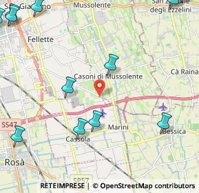 Mappa Mussolente, 36060 Romano d'Ezzelino VI, Italia (3.33846)