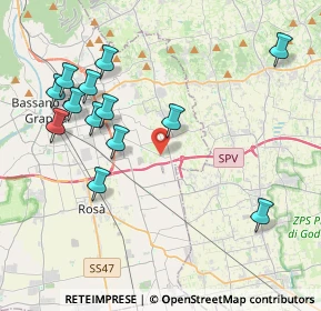 Mappa Mussolente, 36060 Romano d'Ezzelino VI, Italia (4.35538)