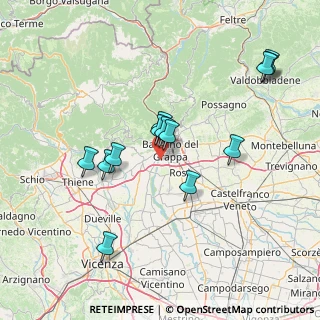 Mappa Via Santa Barbara, 36061 Bassano del Grappa VI, Italia (14.22385)