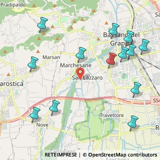 Mappa Via Santa Barbara, 36061 Bassano del Grappa VI, Italia (2.74231)