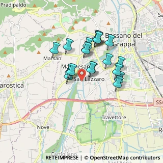 Mappa Via Santa Barbara, 36061 Bassano del Grappa VI, Italia (1.4605)