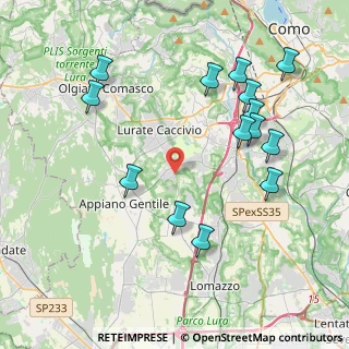 Mappa Via ai Prati, 22070 Bulgarograsso CO, Italia (4.40143)