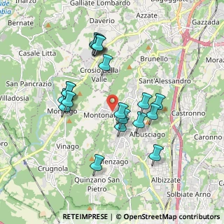 Mappa Via Bormida, 21020 Mornago VA, Italia (1.7355)