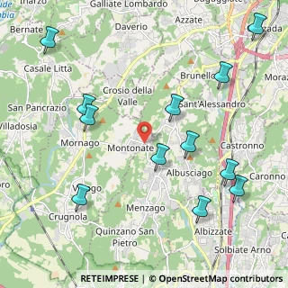 Mappa Via Bormida, 21020 Mornago VA, Italia (2.46833)