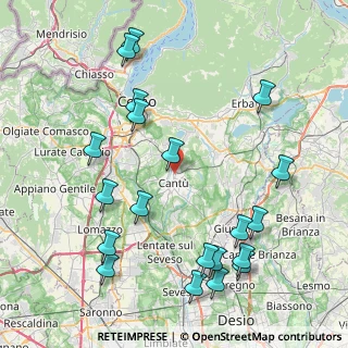 Mappa Villaggio Trieste, 22063 Cantù CO, Italia (9.7595)