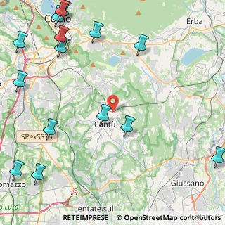 Mappa Via Sauro Nazario, 22063 Cantù CO, Italia (6.45667)
