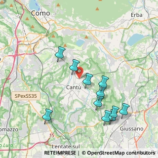 Mappa Via Sauro Nazario, 22063 Cantù CO, Italia (4.08909)