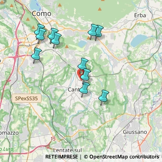 Mappa Via Sauro Nazario, 22063 Cantù CO, Italia (3.83818)