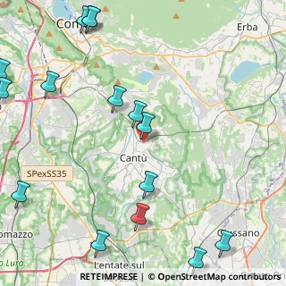 Mappa Via Sauro Nazario, 22063 Cantù CO, Italia (6.12933)