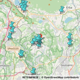 Mappa Via Sauro Nazario, 22063 Cantù CO, Italia (5.2265)