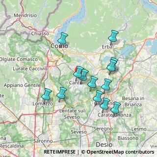 Mappa Via Sauro Nazario, 22063 Cantù CO, Italia (6.73846)