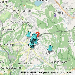 Mappa Via Sauro Nazario, 22063 Cantù CO, Italia (1.22357)