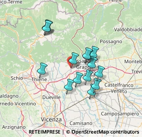 Mappa , 36063 Marostica VI, Italia (11.52733)