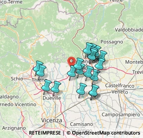 Mappa , 36063 Marostica VI, Italia (10.6925)