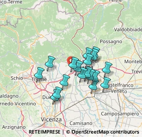 Mappa , 36063 Marostica VI, Italia (10.67111)