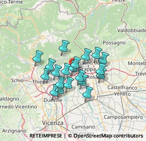 Mappa , 36063 Marostica VI, Italia (9.8115)