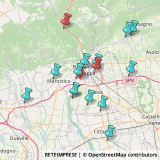 Mappa Via San Rocco, 36061 Bassano del Grappa VI, Italia (7.64067)