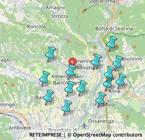 Mappa Via Porta, 24031 Almenno San Salvatore BG, Italia (1.88)