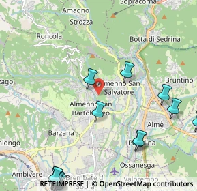 Mappa Via Porta, 24031 Almenno San Salvatore BG, Italia (3.22294)