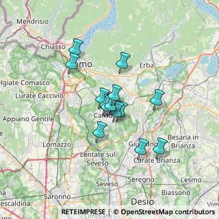 Mappa Via per Alzate, 22063 Cantù CO, Italia (4.75786)