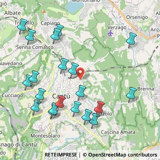 Mappa Via per Alzate, 22063 Cantù CO, Italia (2.438)