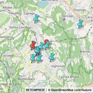 Mappa Via per Alzate, 22063 Cantù CO, Italia (1.60182)