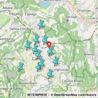 Mappa Via per Alzate, 22063 Cantù CO, Italia (1.74167)