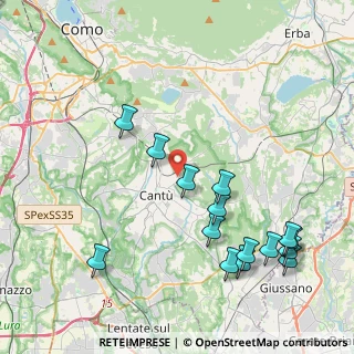 Mappa Via per Alzate, 22063 Cantù CO, Italia (4.72533)