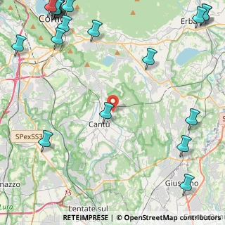 Mappa Via per Alzate, 22063 Cantù CO, Italia (7.2615)