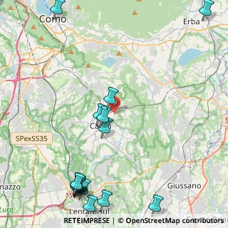 Mappa Via per Alzate, 22063 Cantù CO, Italia (5.9725)