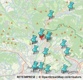 Mappa Via Arturo Toscanini, 24031 Almenno San Salvatore BG, Italia (4.08688)