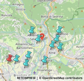 Mappa Via Arturo Toscanini, 24031 Almenno San Salvatore BG, Italia (2.02091)